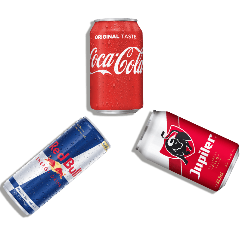 Nachtwinkel Star - Red Bull - Coca Cola - Jupiler - schaduw